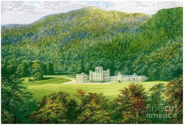 Gothic Style Art Print featuring the drawing Taymouth Castle, Perthshire, Scotland by Print Collector
