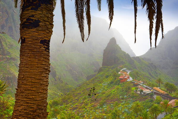 Landscape Art Print featuring the photograph Tenerife - Masca Village, Canary by Jan Wlodarczyk