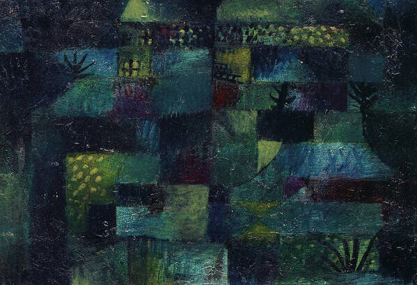 Paul Klee Art Print featuring the painting Terraced Garden, 1920 by Paul Klee