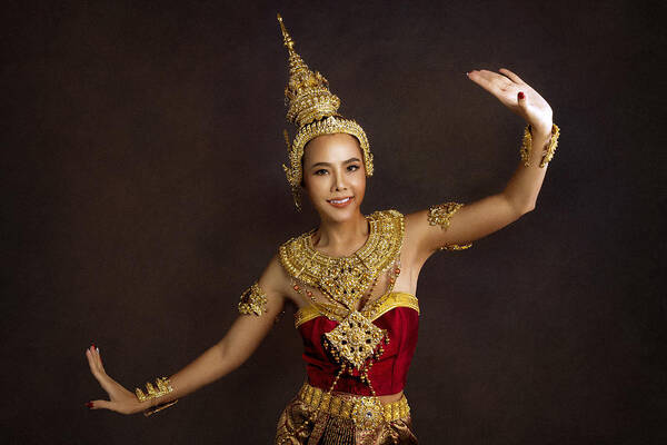 Woman Art Print featuring the photograph Thai Tradition by Srikanth Gumma