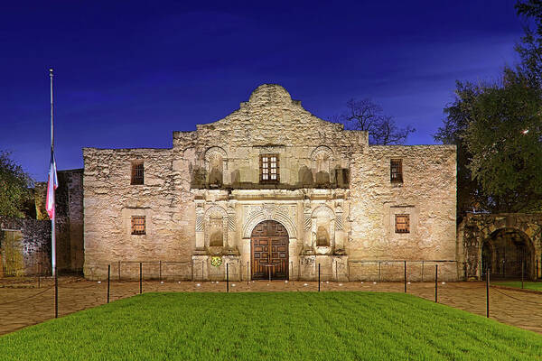 The Alamo Art Print featuring the photograph The Alamo - San Antonio Mission - Texas by Jason Politte
