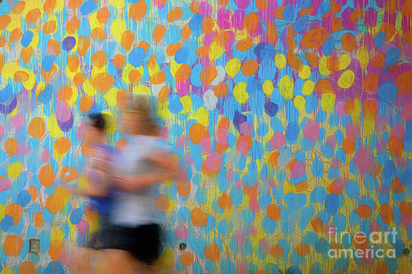 Running Art Print featuring the photograph The Art Of Running Color by Doug Sturgess