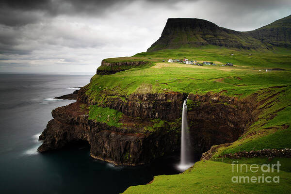 Scenics Art Print featuring the photograph The Breath Taking View Of Gasadalur by Wild-places