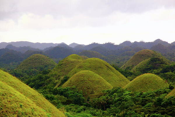 Tranquility Art Print featuring the photograph The Chocolate Hills, Bohol, Philippines by Terence C. Chua