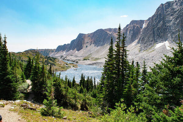 Mountain Art Print featuring the photograph The Lakes of Medicine Bow Peak by Nicole Lloyd