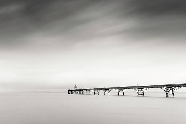 Pier Art Print featuring the photograph The old Pier by Dominique Dubied