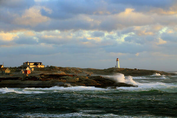 Canada Art Print featuring the photograph The Peggy's Cove Seascape by Gary Corbett