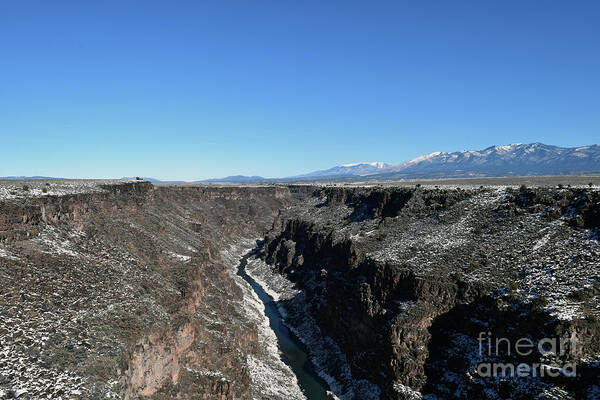 Gorge Art Print featuring the photograph The Rio Grande Gorge by Leslie M Browning