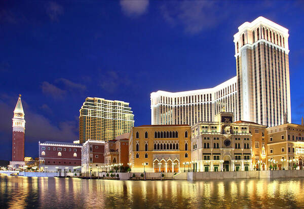 Tranquility Art Print featuring the photograph The Venetian Macau by Seng Chye Teo