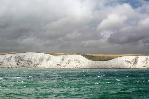 Scenics Art Print featuring the photograph The White Cliffs Of Dover In Kent by Stockcam