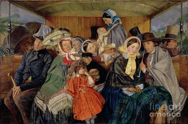 Baby Art Print featuring the painting To Brighton And Back For Three And Sixpence, 1859 by Charles Rossiter