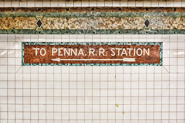 To Penna Rr Station Art Print featuring the photograph To Penna RR Station by Sharon Popek