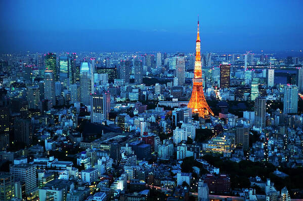 Tokyo Tower Art Print featuring the photograph Tokyo Tower by Kokouu