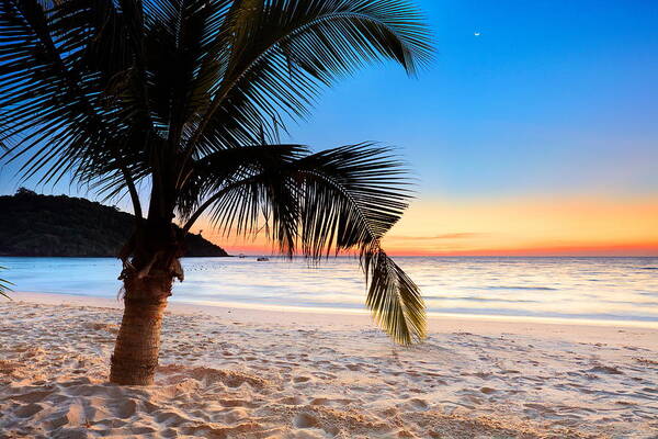 Landscape Art Print featuring the photograph Tropical Beach After Sunset, Ko Samet by Jan Wlodarczyk