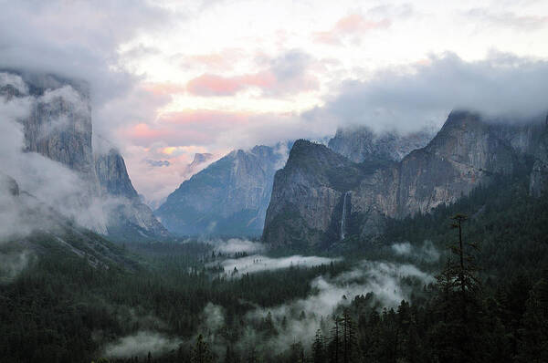 Tranquility Art Print featuring the photograph Tunnel View Yosemite National Park by Jeff Olshan