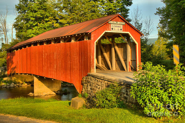 Enslow Art Print featuring the photograph Turkey Trail Covered Bridge by Adam Jewell