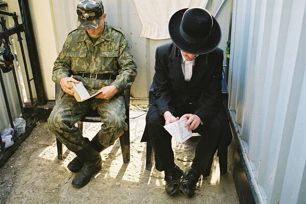 Soldier Art Print featuring the photograph Two soldiers by Alon Mandel