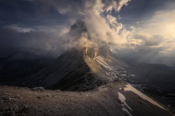 Mountain Art Print featuring the photograph Under Cover by Lorenzorossato