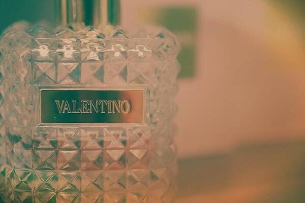 Valentino Art Print featuring the photograph Valentino Eau De Parfum by The Art Of Marilyn Ridoutt-Greene