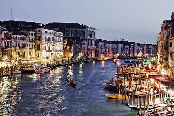 Built Structure Art Print featuring the photograph Venice Cityscape by By Matthew Heptinstall