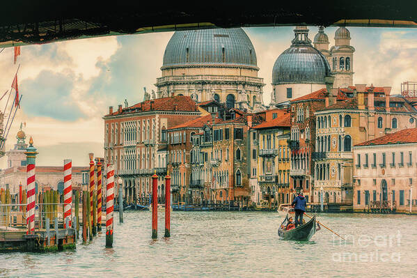 Venice Art Print featuring the photograph Venice Grand Canal by David Meznarich