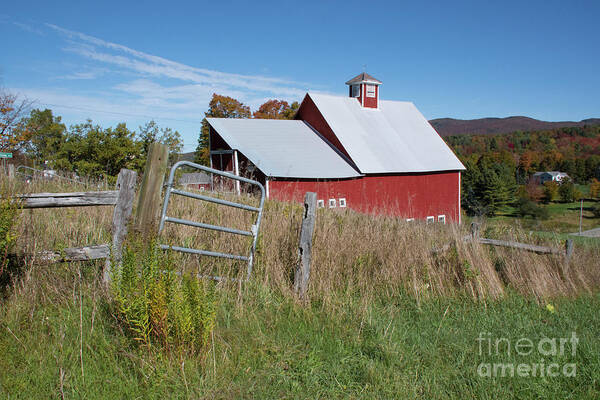 Barn Art Print featuring the photograph Vermont Barn by John Greco