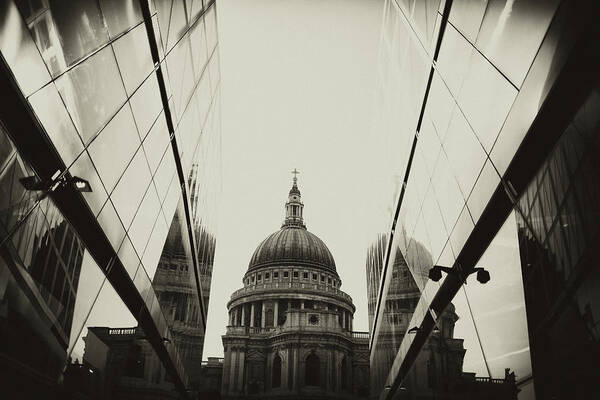 Sparse Art Print featuring the photograph View On St.paul Cathedral, London by Anouchka