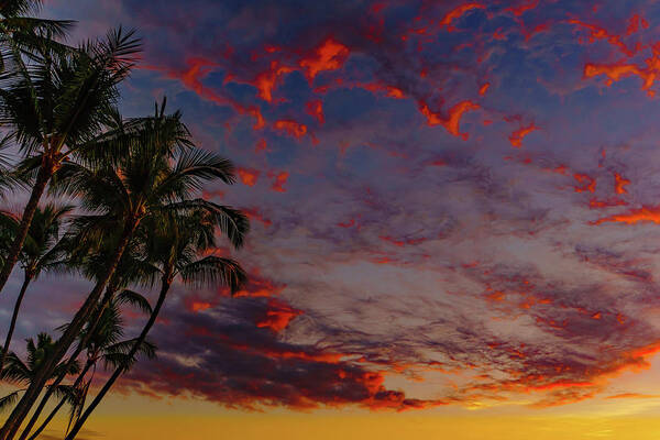 Hawaii Art Print featuring the photograph Warm Sky by John Bauer