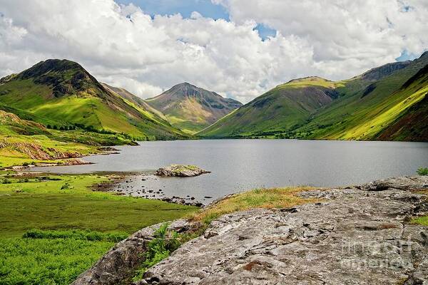 Wastwater Art Print featuring the photograph Wastwater and Lake District Fells by Martyn Arnold