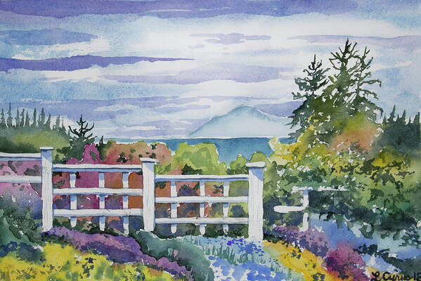 Port Angeles Art Print featuring the painting Watercolor - Port Angeles Spring by Cascade Colors