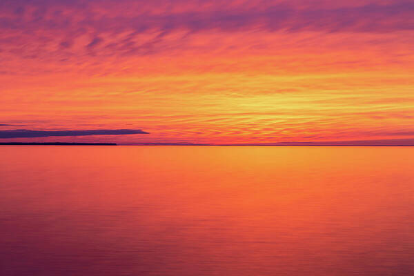 Door County Art Print featuring the photograph Welcker's Point Sunset by Paul Schultz