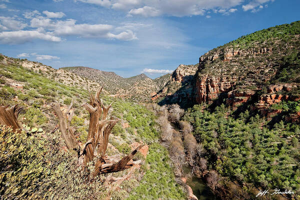 Arid Climate Art Print featuring the photograph Wet Beaver Creek Canyon by Jeff Goulden
