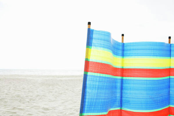 Wind Art Print featuring the photograph Wind Break On Beach by James French