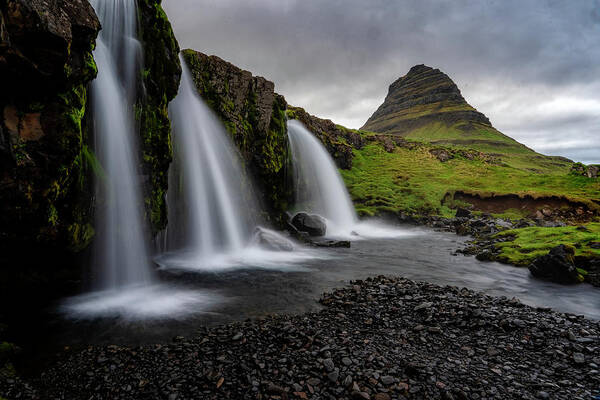 Iceland Art Print featuring the photograph Witches Hat Falls II by Tom Singleton