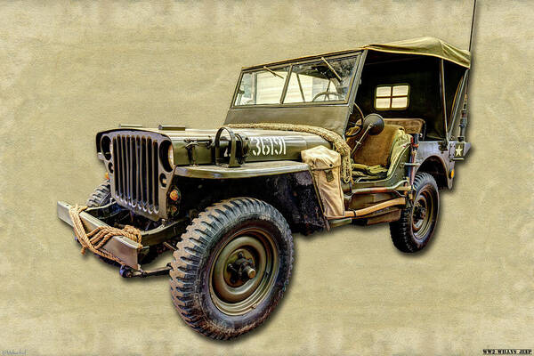 Jeep Art Print featuring the photograph WW2 Jeep 2 by Weston Westmoreland