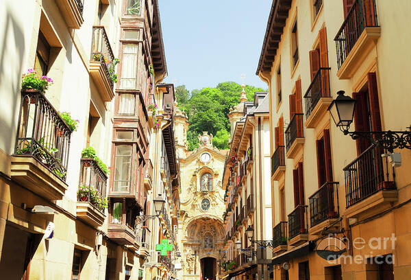 San Art Print featuring the photograph Street of San Sebastian by Anastasy Yarmolovich