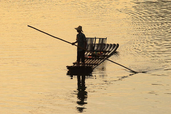 Yangshuo Art Print featuring the photograph Yulong River by Siqui Sanchez