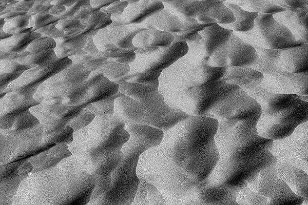 Desert Art Print featuring the photograph Abstract sand patterns in the desert #1 by Alessandra RC