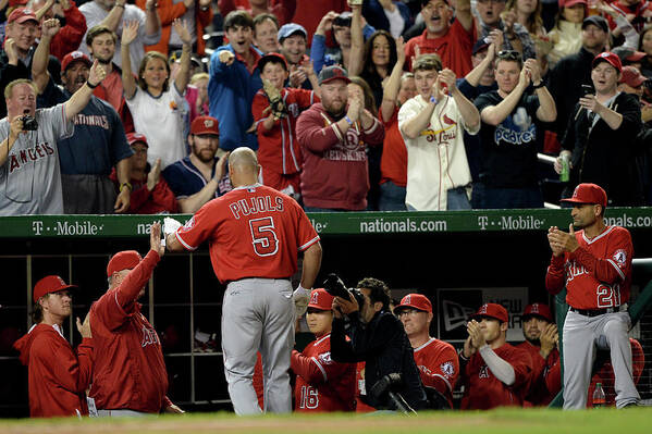 Crowd Art Print featuring the photograph Albert Pujols by Patrick Smith