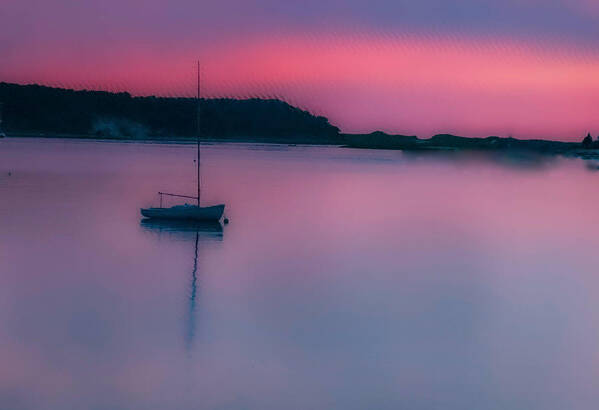 Marina Art Print featuring the photograph Cape Cod Sunset #1 by Jim Signorelli
