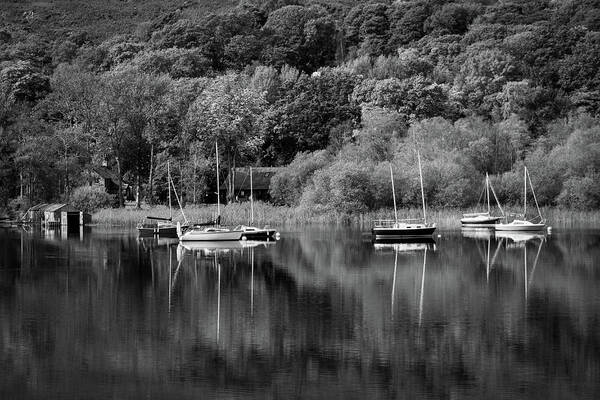 Britain Art Print featuring the photograph Coniston Water reflections #1 by Seeables Visual Arts