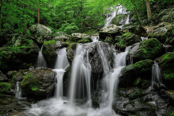 Dark Hollow Fall Art Print featuring the photograph Dark Hollow Falls #3 by Chris Berrier