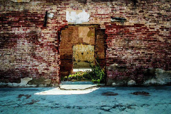 Brick Art Print featuring the photograph Doorway to the Past #1 by Peyton Vaughn