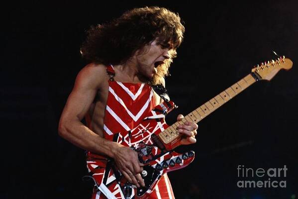 Action Photo Of Eddie Van Halen Art Print featuring the photograph Eddie Van Halen by Action