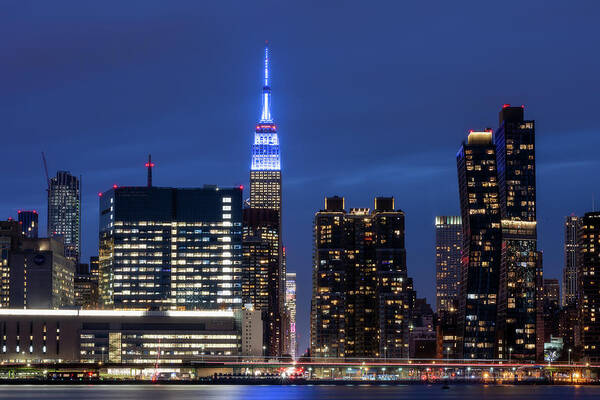 Midtown Manhattan Art Print featuring the photograph Empire State Building #1 by John Randazzo