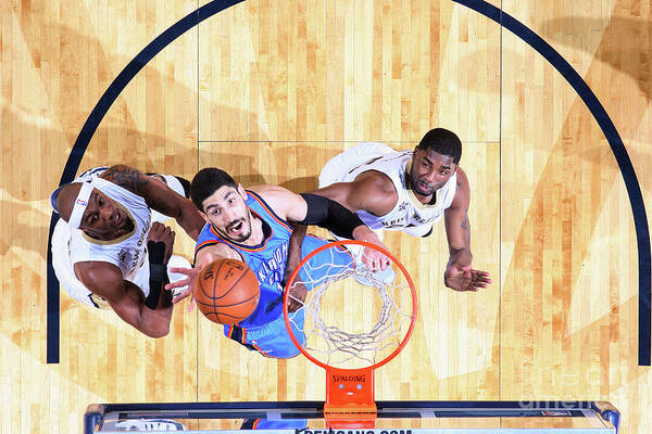 Enes Kanter Art Print featuring the photograph Enes Kanter #1 by Layne Murdoch