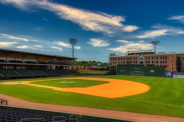 Fluor Field Art Print featuring the photograph Fluor Field - Home Of The Greenville Drive #1 by Mountain Dreams