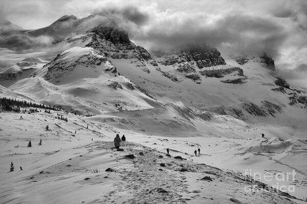 Canadian Art Print featuring the photograph Hiking Into The Winter Storm #1 by Adam Jewell