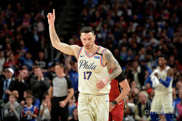 Playoffs Art Print featuring the photograph J.j. Redick by David Dow