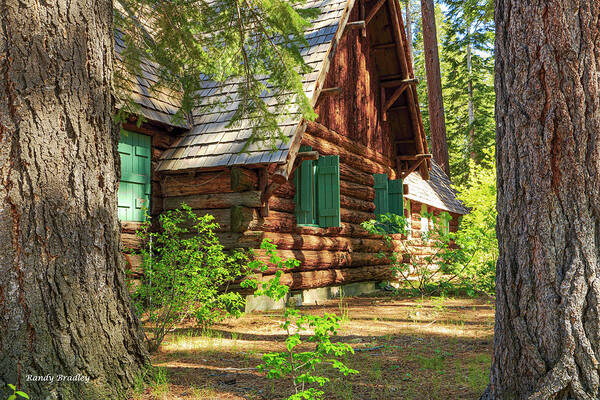 Cabin Art Print featuring the photograph Log Cabin in the Woods #1 by Randy Bradley